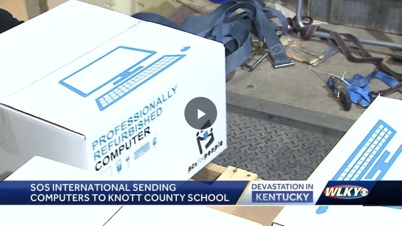 Louisville nonprofit, mayor donate laptops to eastern Kentucky county devastated by flooding